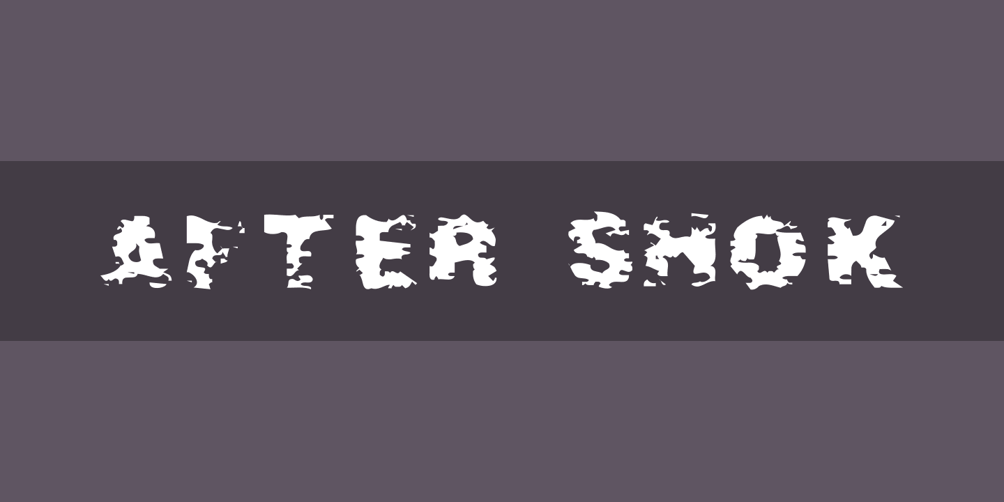After Shok Font preview
